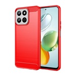 Honor 200 Smart GIGAPACK Szilikon telefonvédő ütésállóság, karbon minta, PIROS