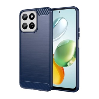 Honor 200 Smart GIGAPACK Szilikon telefonvédő ütésállóság, karbon minta, SÖTÉTKÉK