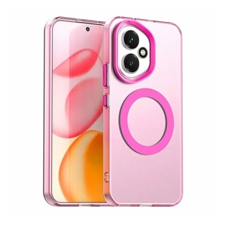 Honor 400 GIGAPACK Szilikon telefonvédő ütésállóság, MagSafe, RÓZSASZÍN