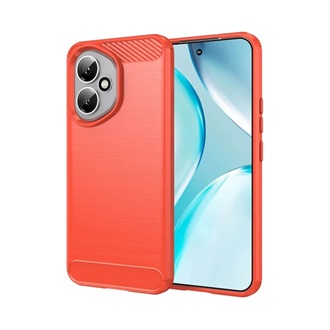 Honor 400 GIGAPACK Szilikon telefonvédő ütésállóság, karbon minta, PIROS