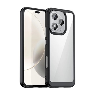 Honor 400 Lite GIGAPACK Szilikon telefonvédő ütésállóság, átlátszó hátlap, FEKETE