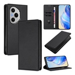 Honor 400 Pro GIGAPACK Tok álló, bőr hatású FLIP, prémium, FEKETE