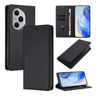 Honor 400 Pro GIGAPACK Tok álló, bőr hatású FLIP, prémium, FEKETE