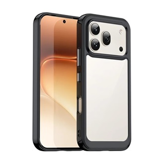Honor 600 / 600 Pro GIGAPACK Szilikon telefonvédő ütésállóság, átlátszó hátlap, FEKETE