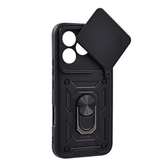 Honor 600 Lite GIGAPACK Defender szilikon telefonvédő ütésállóság, kameravédő, FEKETE