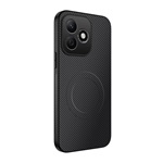 Honor 600 Lite GIGAPACK Szilikon telefonvédő műanyag hátlap, mágneses, FEKETE