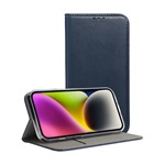 Honor 600 Lite GIGAPACK Tok álló, bőr hatású FLIP, asztali tartó, SÖTÉTKÉK