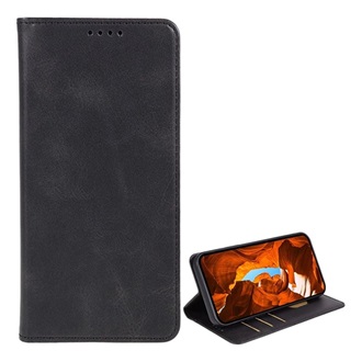 Honor 600 Lite GIGAPACK Tok álló, bőr hatású FLIP, prémium, FEKETE