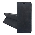 Honor 600 Lite GIGAPACK Tok álló, bőr hatású FLIP, prémium, FEKETE