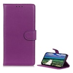 Honor 70 Gigapack tok álló, bőr hatású FLIP, prémium, LILA