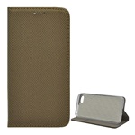 Honor 7S Gigapack Tok álló, bőr hatású FLIP, rombusz, ARANYBARNA