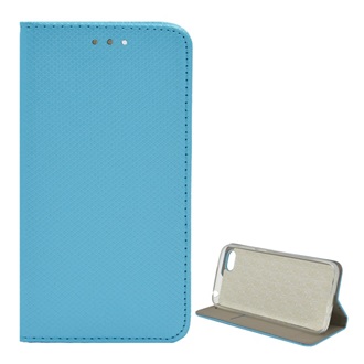 Honor 7S Gigapack Tok álló, bőr hatású FLIP, rombusz, VILÁGOSKÉK