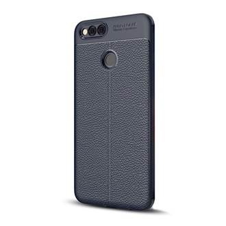 Honor 7X (2017) Gigapack szilikon telefonvédő ütésállóság, varrás minta, SÖTÉTKÉK