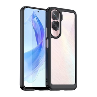 Honor 90 Lite 5G Gigapack Szilikon telefonvédő ütésállóság, átlátszó hátlap, FEKETE