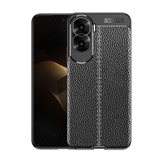 Honor 90 Lite 5G Gigapack szilikon telefonvédő ütésállóság, varrás minta, FEKETE