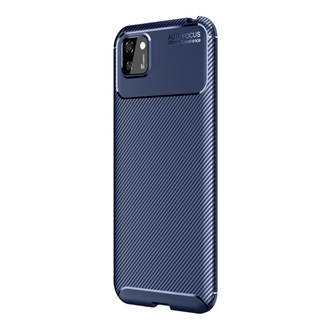 Honor 9S Gigapack szilikon telefonvédő ütésállóság, karbon minta, SÖTÉTKÉK