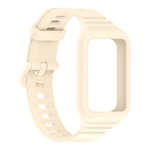 Honor Band 10 / Band 9 GIGAPACK Pótszíj egyedi méret, ütésállóság + szilikon keret, BÉZS