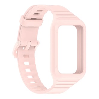 Honor Band 10 / Band 9 GIGAPACK Pótszíj egyedi méret, ütésállóság + szilikon keret, RÓZSASZÍN