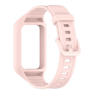 Honor Band 10 / Band 9 GIGAPACK Pótszíj egyedi méret, ütésállóság + szilikon keret, RÓZSASZÍN
