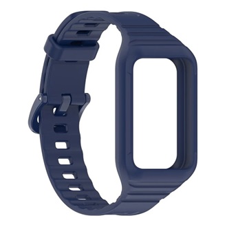 Honor Band 10 / Band 9 GIGAPACK Pótszíj egyedi méret, ütésállóság + szilikon keret, SÖTÉTKÉK