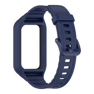 Honor Band 10 / Band 9 GIGAPACK Pótszíj egyedi méret, ütésállóság + szilikon keret, SÖTÉTKÉK