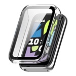 Honor Band 10 GIGAPACK Műanyag keret BUMPER, ütésállóság + kijelzővédő üveg, ÁTLÁTSZÓ