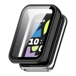 Honor Band 10 GIGAPACK Műanyag keret BUMPER, ütésállóság + kijelzővédő üveg, FEKETE