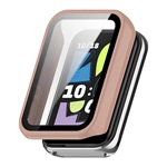 Honor Band 10 GIGAPACK Műanyag keret BUMPER, ütésállóság + kijelzővédő üveg, RÓZSASZÍN