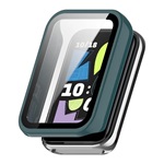 Honor Band 10 GIGAPACK Műanyag keret BUMPER, ütésállóság + kijelzővédő üveg, SÖTÉTZÖLD