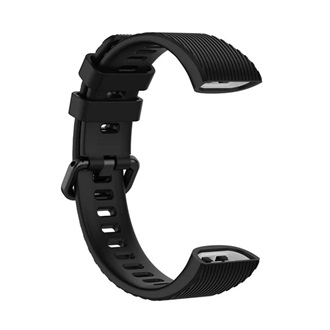 Honor Band 3 Pro Gigapack pótszíj egyedi méret, csíkos, FEKETE