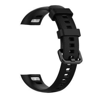 Honor Band 4 Gigapack pótszíj egyedi méret, szilikon, FEKETE