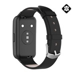 Honor Band 7 Gigapack pótszíj egyedi méret, valódi bőr, FEKETE