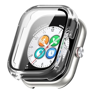 Honor Choice Haylou Watch GIGAPACK Műanyag keret BUMPER, ütésállóság + kijelzővédő üveg, ÁTLÁTSZÓ