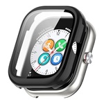 Honor Choice Haylou Watch GIGAPACK Műanyag keret BUMPER, ütésállóság + kijelzővédő üveg, FEKETE