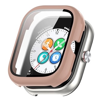 Honor Choice Haylou Watch GIGAPACK Műanyag keret BUMPER, ütésállóság + kijelzővédő üveg, RÓZSASZÍN
