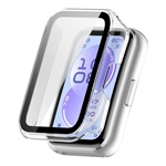 Honor Choice InfoWear Watch 2i GIGAPACK Műanyag keret BUMPER, ütésállóság + kijelzővédő üveg, ÁTLÁTSZÓ