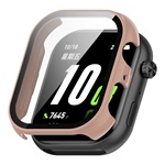 Honor Choice InfoWear Watch 2i GIGAPACK Műanyag keret BUMPER, ütésállóság + kijelzővédő üveg, RÓZSASZÍN