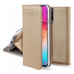Honor Magic4 Pro Gigapack tok álló, bőr hatású FLIP, rombusz, ARANY
