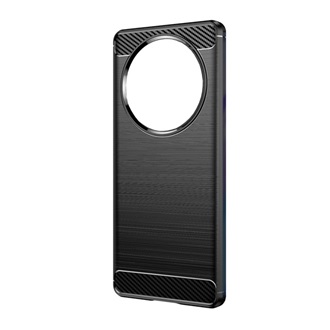 Honor Magic5 Lite 5G Gigapack szilikon telefonvédő ütésállóság, karbon minta, FEKETE