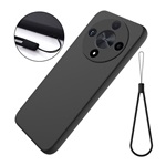 Honor Magic6 Lite 5G Gigapack Szilikon telefonvédő matt, prémium + kézpánt, FEKETE