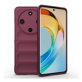 Honor Magic6 Lite 5G Gigapack Szilikon telefonvédő ütésállóság, 3D, BORDÓ