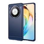 Honor Magic6 Lite 5G Gigapack Szilikon telefonvédő ütésállóság, karbon minta, SÖTÉTKÉK