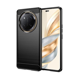 Honor Magic7 Lite GIGAPACK Szilikon telefonvédő ütésállóság, karbon minta, FEKETE