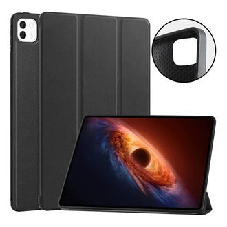 Honor MagicPad 4 GIGAPACK Tok álló, bőr hatású aktív FLIP, asztali tartó, FEKETE