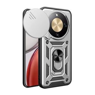 Honor Magic 8 Lite GIGAPACK Defender szilikon telefonvédő ütésállóság, kameravédő, EZÜST