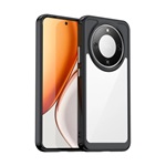 Honor Magic 8 Lite GIGAPACK Szilikon telefonvédő ütésállóság, átlátszó hátlap, FEKETE