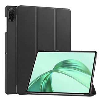 Honor Pad X8a GIGAPACK Tok álló, bőr hatású aktív FLIP, asztali tartó, FEKETE