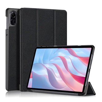 Honor Pad X9 Gigapack Tok álló, bőr hatású FLIP, asztali tartó, FEKETE