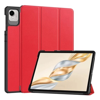 Honor Pad X9a GIGAPACK Tok álló, bőr hatású aktív FLIP, asztali tartó, PIROS