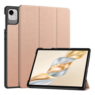 Honor Pad X9a GIGAPACK Tok álló, bőr hatású aktív FLIP, asztali tartó, ROZÉARANY